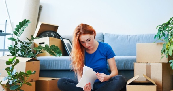 woman worried about the costs of moving house 2