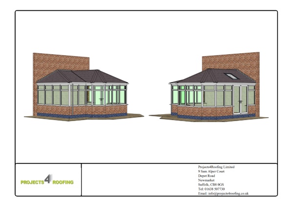 CAD conservatory roof drawings from Projects 4 Roofing 2