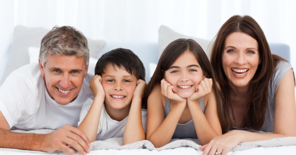 Family in a conservatory bedroom 2