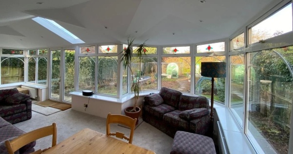 A conservatory living room can be achieved with a solid conservatory roof 2