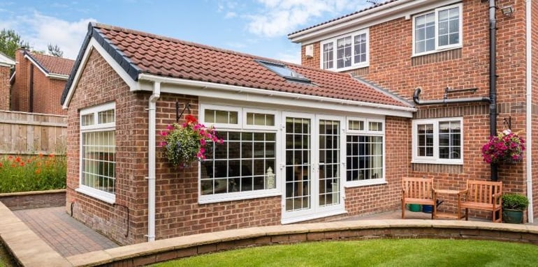Beautiful conservatory after conservatory roof conversion