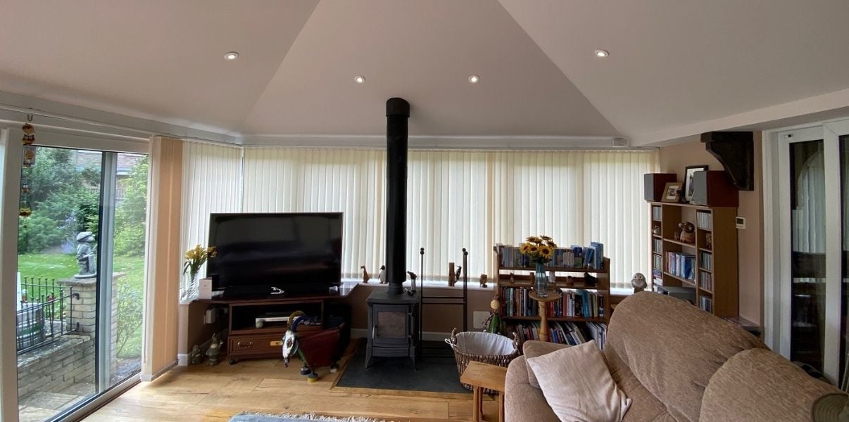 Beautiful conservatory transformed by Projects4Roofing through the installation of a solid roof