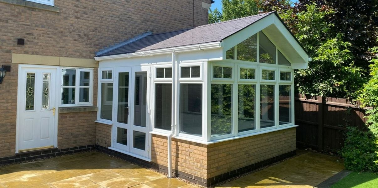 Solid roof conservatory transformed by Projects4Roofing ready to recieve winter!
