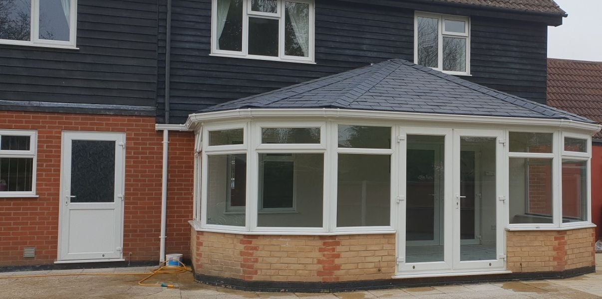 solid roof conservatory transformed by Projects4Roofing to stop condensation from forming