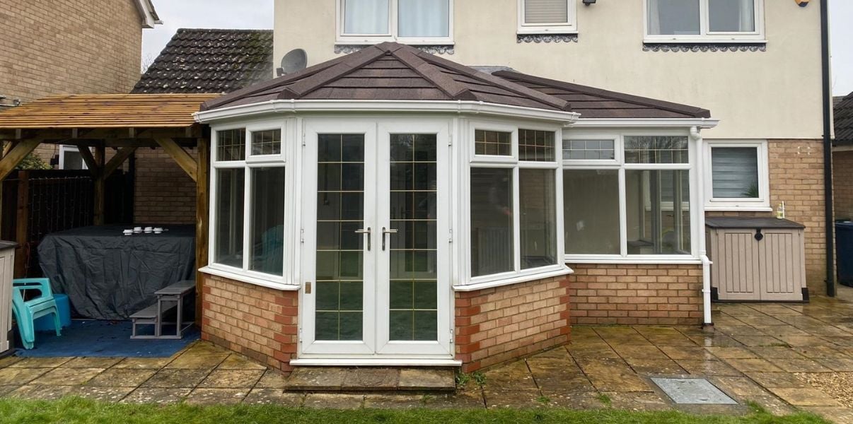 Quaint solid roofed and energy efficient conservatory