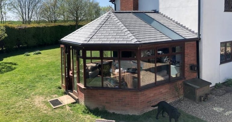 Conservatory after a conservatory transformation with a Victorian style