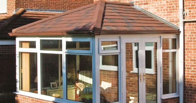 Conservatory after a conservatory transformation with an Edwardian style