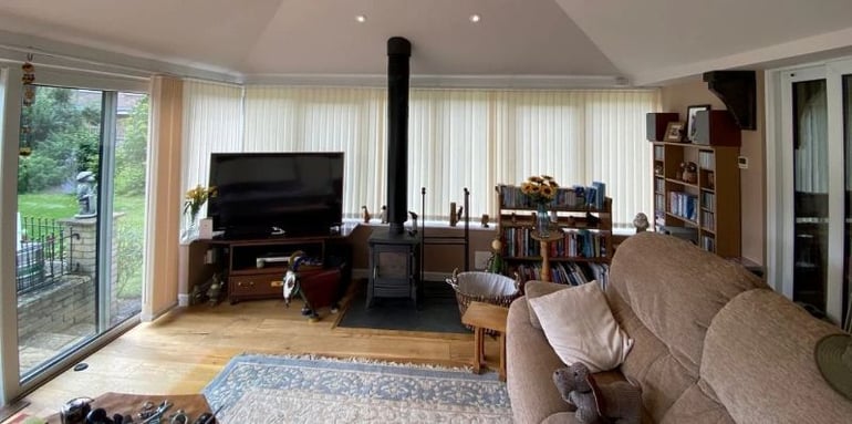 Cosy and warm insulated conservatory ready to welcome the auumn season