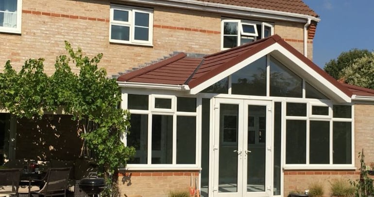 House with a transformed conservatory 