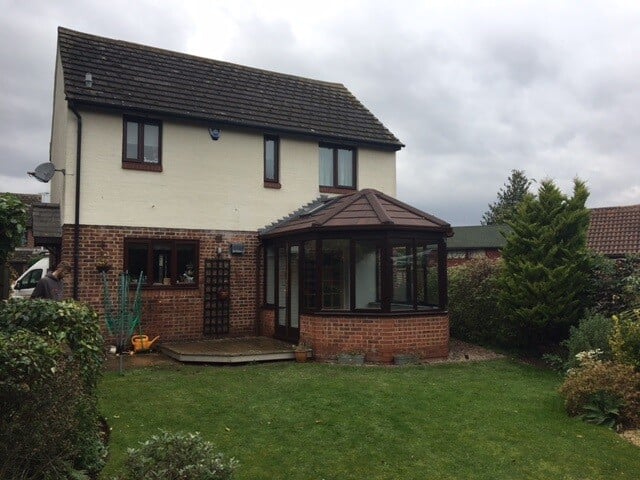 Conservatory Roof Conversion with a Guardian Warm Roof at Bar Hill, Cambridge