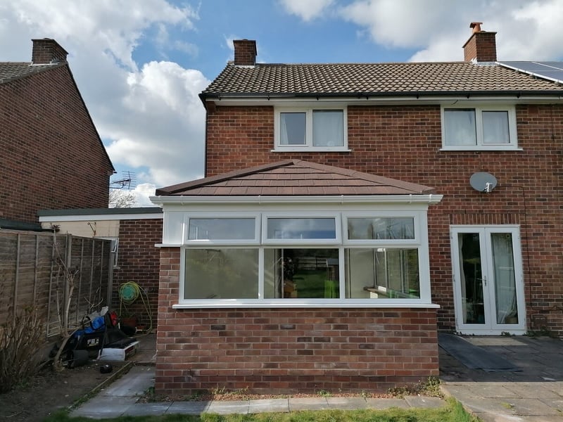 Conservatory after being transformed into an Insulated conservatory Roof