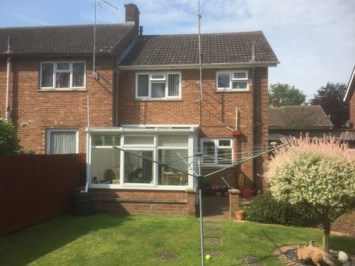 Conservatory before a Roof Conversion with a Guardian Warm Roof for Mr & Mrs Harris of Newmarket, Suffolk