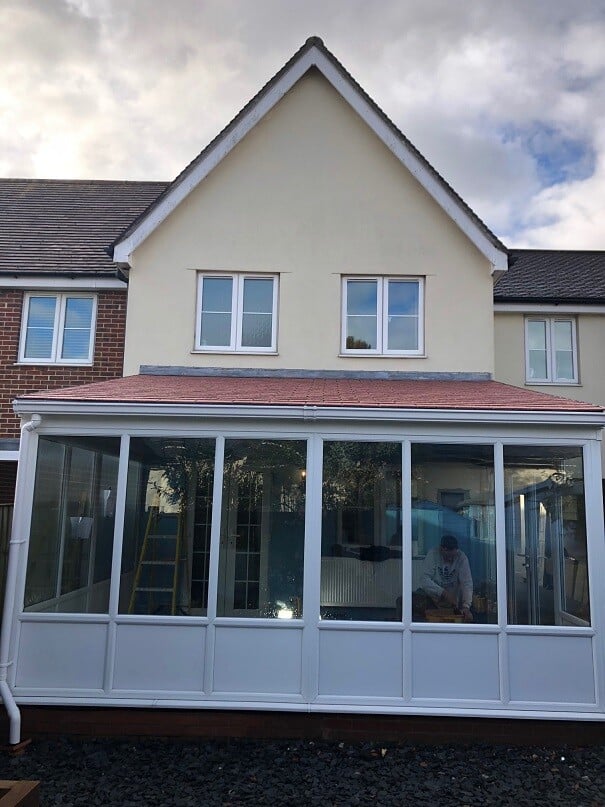 Hobley after having a tiled conservatory roof transformation