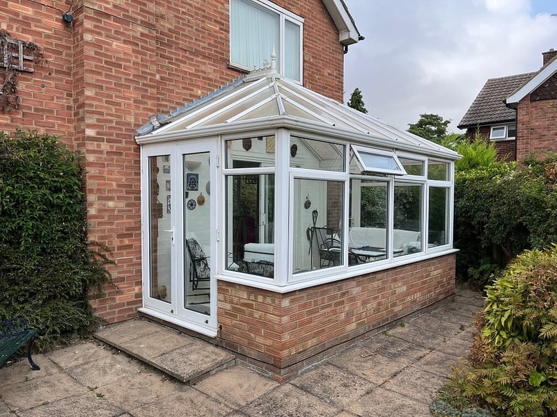 Original Mayfield conservatory with a polycarbonate roof