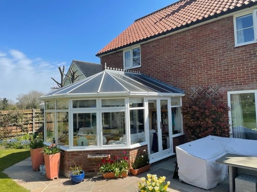 Conservatory in Suffolk before a Guardian Warm Roof Transformation