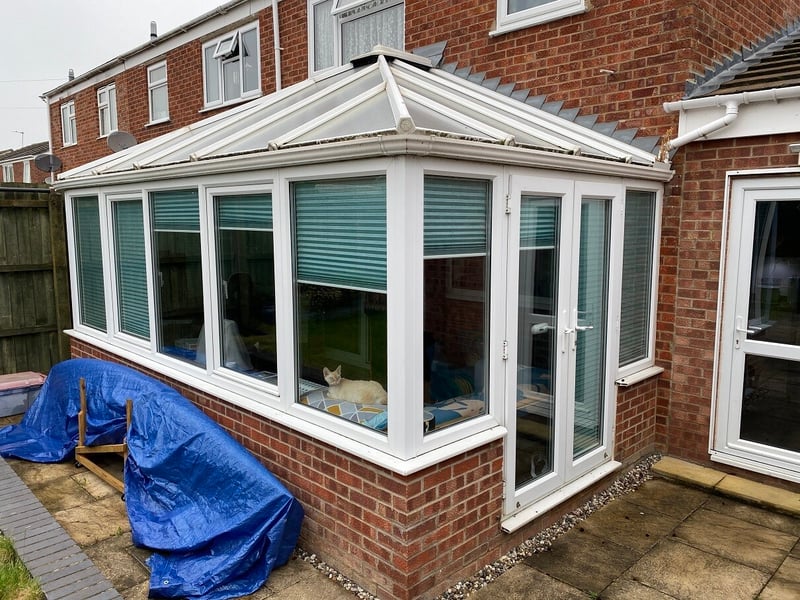 Before a Tiled Conservatory Roof transformation in St Ives, Cambridgeshire