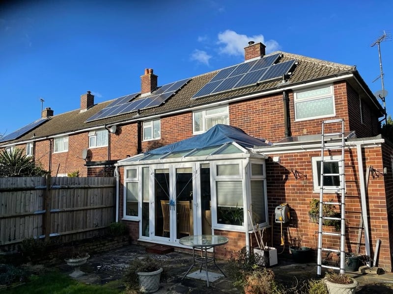 Conservatory before having a tiled conservatory roof conversion