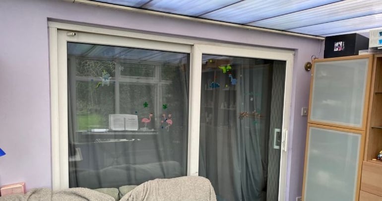 Old Conservatory before being converted into a proper room