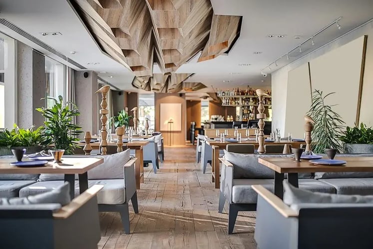 Restaurant in a solid roof conservatory