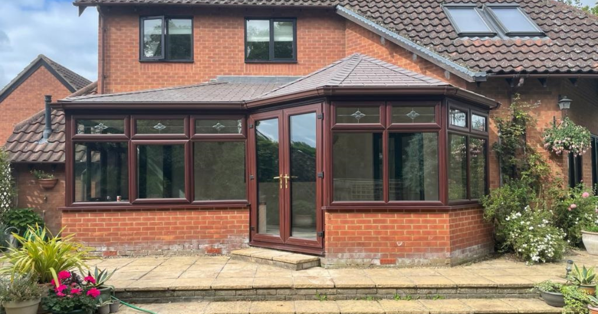 Solid roof conservatory replacement for an old conservatory roof (1)
