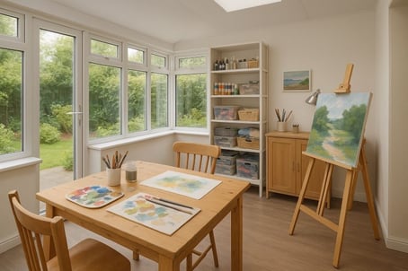 conservatory as an artist studio