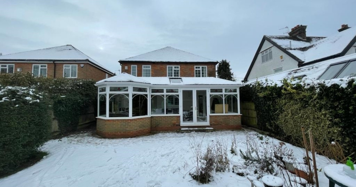 Insulated conservatory ready for winter.